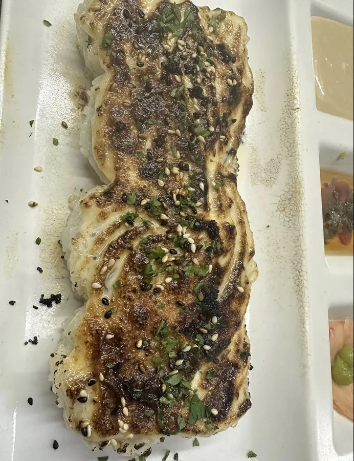 Cook'N'Roll, poisson du jour grillé avec sauce